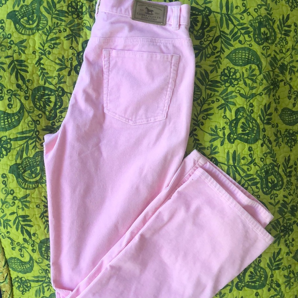 Lauren Ralph Lauren Pink Corduroy Jeans size 4